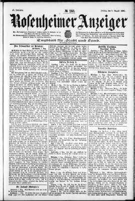 Rosenheimer Anzeiger Freitag 9. August 1901