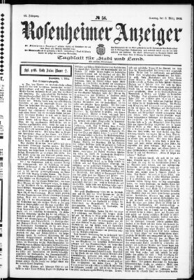 Rosenheimer Anzeiger Samstag 8. März 1902