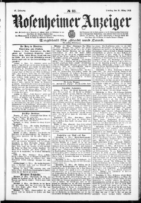 Rosenheimer Anzeiger Dienstag 25. März 1902