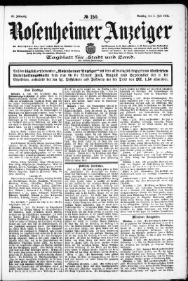 Rosenheimer Anzeiger Samstag 5. Juli 1902