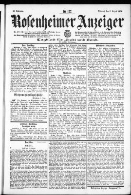 Rosenheimer Anzeiger Mittwoch 6. August 1902