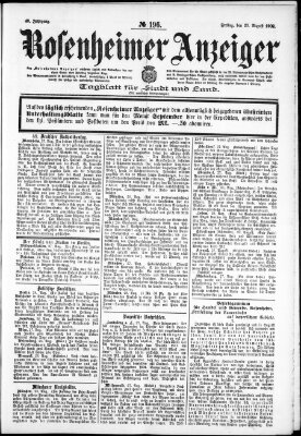 Rosenheimer Anzeiger Freitag 29. August 1902