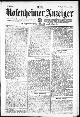 Rosenheimer Anzeiger Samstag 30. August 1902