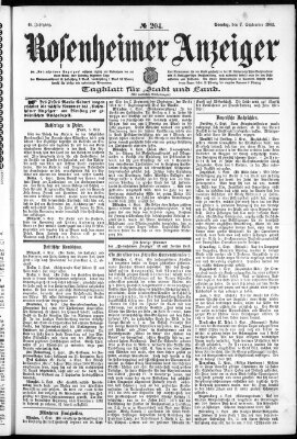 Rosenheimer Anzeiger Sonntag 7. September 1902