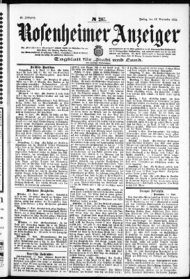 Rosenheimer Anzeiger Freitag 12. September 1902