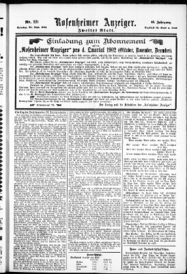 Rosenheimer Anzeiger Sonntag 28. September 1902