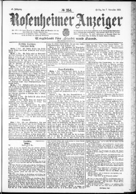 Rosenheimer Anzeiger Freitag 7. November 1902