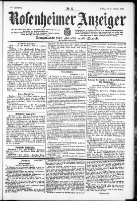 Rosenheimer Anzeiger Freitag 9. Januar 1903