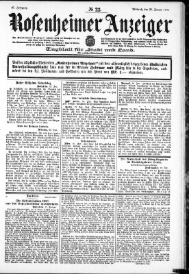 Rosenheimer Anzeiger Mittwoch 28. Januar 1903