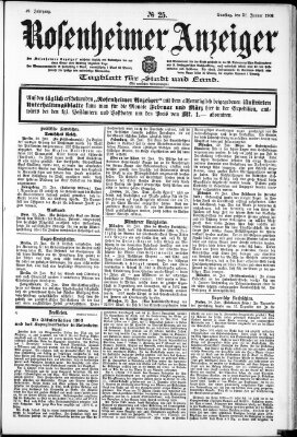 Rosenheimer Anzeiger Samstag 31. Januar 1903