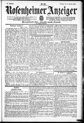 Rosenheimer Anzeiger Dienstag 17. Februar 1903