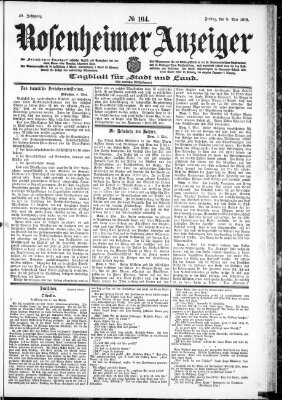 Rosenheimer Anzeiger Freitag 8. Mai 1903