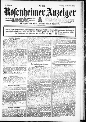 Rosenheimer Anzeiger Samstag 30. Mai 1903