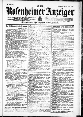 Rosenheimer Anzeiger Donnerstag 18. Juni 1903