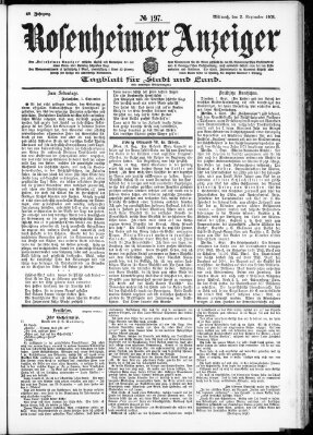 Rosenheimer Anzeiger Mittwoch 2. September 1903