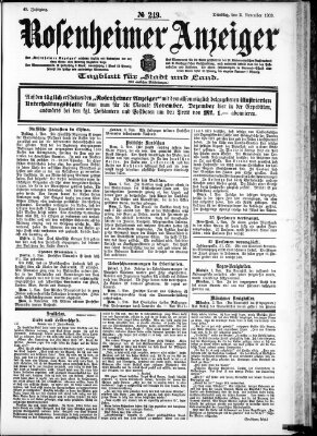 Rosenheimer Anzeiger Dienstag 3. November 1903