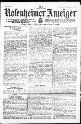 Rosenheimer Anzeiger Dienstag 12. Januar 1904