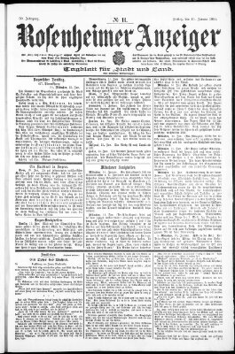 Rosenheimer Anzeiger Freitag 15. Januar 1904