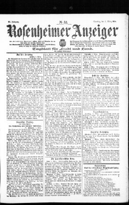 Rosenheimer Anzeiger Samstag 5. März 1904