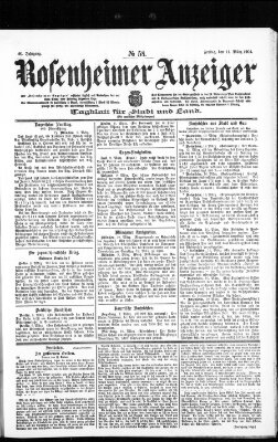 Rosenheimer Anzeiger Freitag 11. März 1904