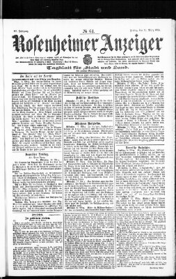 Rosenheimer Anzeiger Freitag 18. März 1904