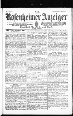 Rosenheimer Anzeiger Donnerstag 31. März 1904