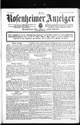 Rosenheimer Anzeiger Samstag 2. April 1904