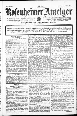 Rosenheimer Anzeiger Dienstag 5. Juli 1904