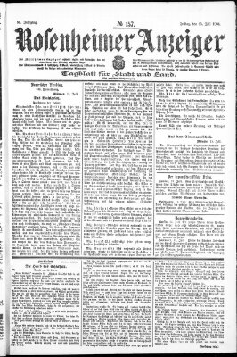 Rosenheimer Anzeiger Freitag 15. Juli 1904