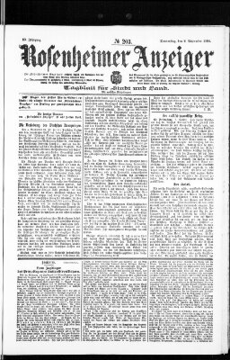 Rosenheimer Anzeiger Donnerstag 8. September 1904