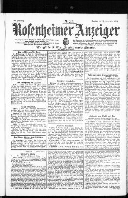 Rosenheimer Anzeiger Samstag 17. September 1904