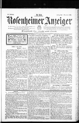 Rosenheimer Anzeiger Freitag 4. November 1904