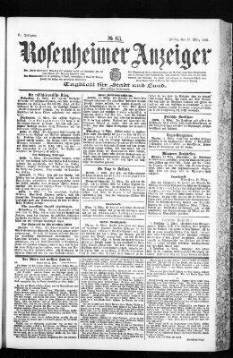 Rosenheimer Anzeiger Freitag 17. März 1905