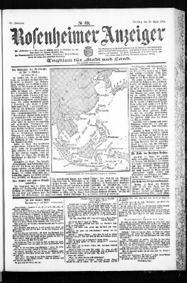 Rosenheimer Anzeiger Dienstag 18. April 1905