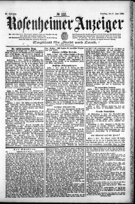 Rosenheimer Anzeiger Samstag 3. Juni 1905