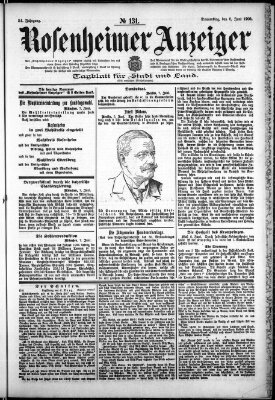 Rosenheimer Anzeiger Donnerstag 8. Juni 1905