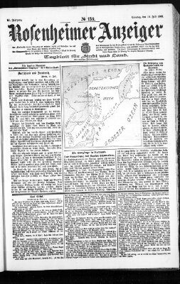 Rosenheimer Anzeiger Sonntag 16. Juli 1905