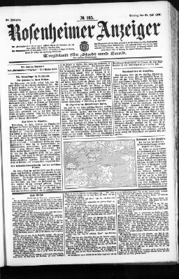 Rosenheimer Anzeiger Sonntag 23. Juli 1905