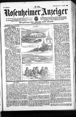 Rosenheimer Anzeiger Donnerstag 3. August 1905