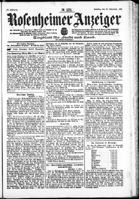 Rosenheimer Anzeiger Samstag 30. September 1905