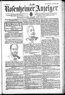 Rosenheimer Anzeiger Donnerstag 26. Oktober 1905