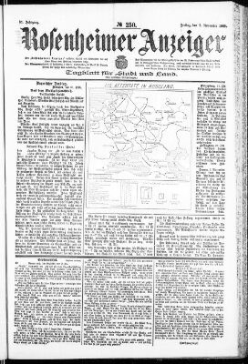 Rosenheimer Anzeiger Freitag 3. November 1905