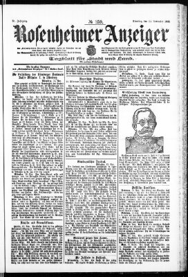 Rosenheimer Anzeiger Dienstag 14. November 1905