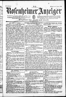 Rosenheimer Anzeiger Freitag 5. Januar 1906