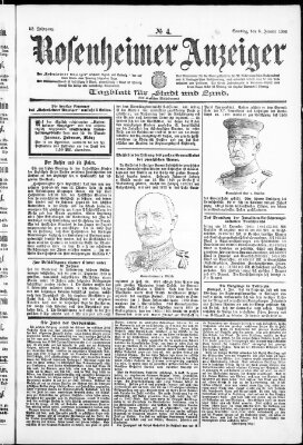 Rosenheimer Anzeiger Samstag 6. Januar 1906