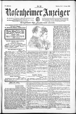 Rosenheimer Anzeiger Sonntag 4. Februar 1906