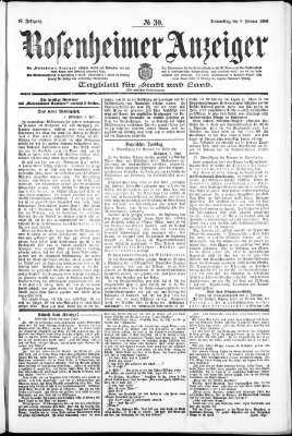 Rosenheimer Anzeiger Donnerstag 8. Februar 1906