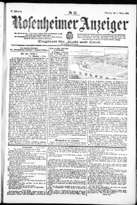 Rosenheimer Anzeiger Sonntag 4. März 1906