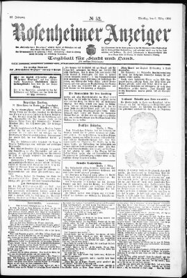 Rosenheimer Anzeiger Dienstag 6. März 1906