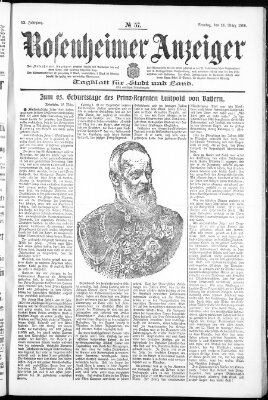 Rosenheimer Anzeiger Sonntag 11. März 1906